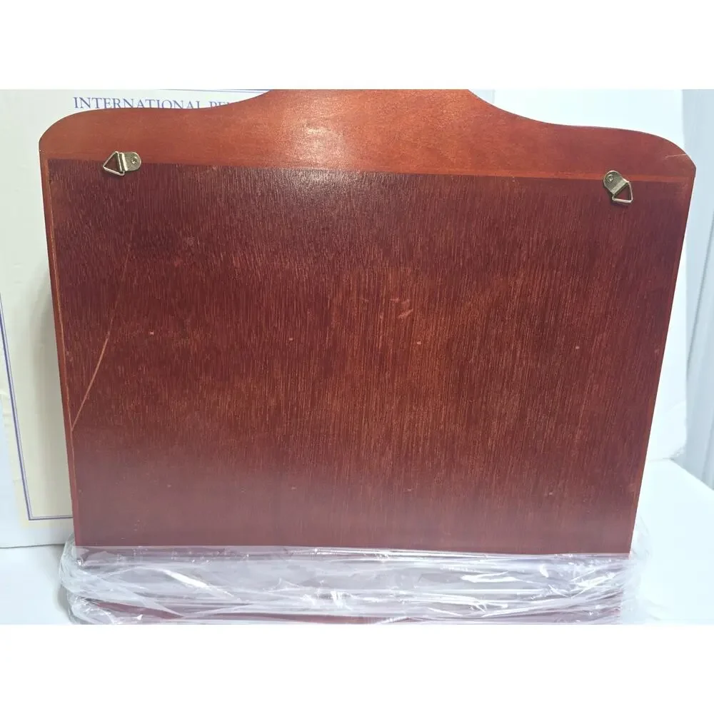 Vtg NIB 2000 Handcrafted Cherry 3 shelf display